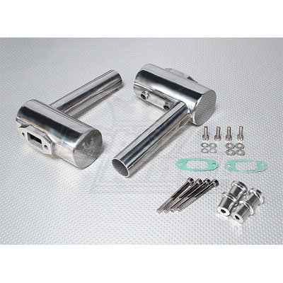 DLA/DLE Muffler 112/116cc twin (Split)